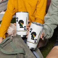 Black Woman Gift Tumbler Cup Melanin Queen Card - Wonder Print Shop