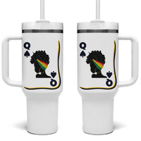Black Woman Gift Tumbler With Handle Melanin Queen Card - Wonder Print Shop