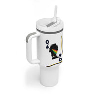 Black Woman Gift Tumbler With Handle Melanin Queen Card - Wonder Print Shop