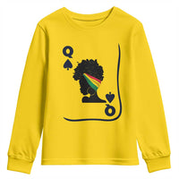 Black Woman Gift Youth Sweatshirt Melanin Queen Card - Wonder Print Shop
