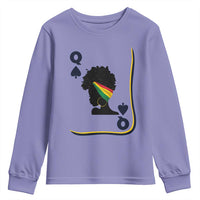 Black Woman Gift Youth Sweatshirt Melanin Queen Card - Wonder Print Shop
