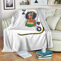 Queen Of Spades Black Girl Throw Blanket African American Women Pride - Wonder Print Shop