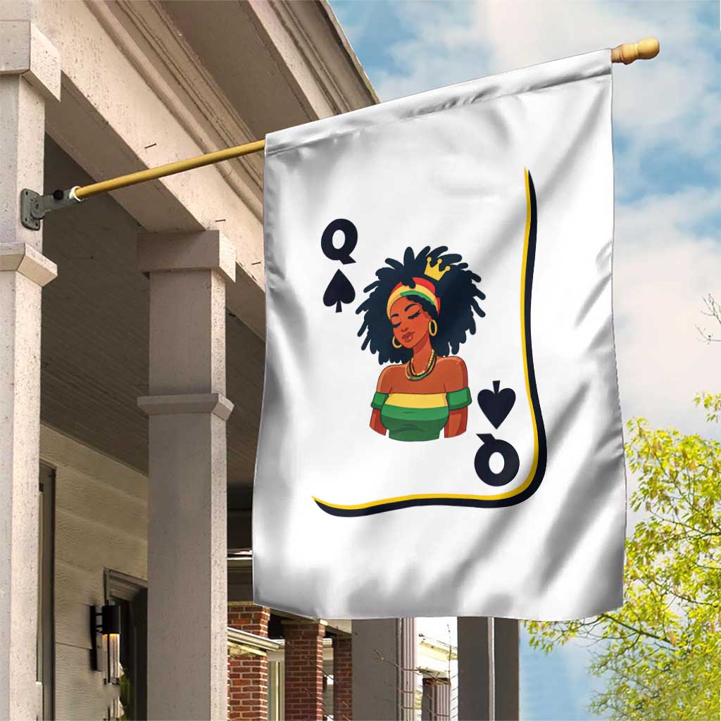 Queen Of Spades Black Girl Garden Flag African American Women Pride - Wonder Print Shop