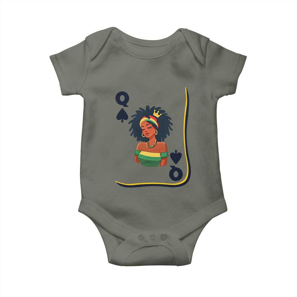 Queen Of Spades Black Girl Baby Onesie African American Women Pride - Wonder Print Shop