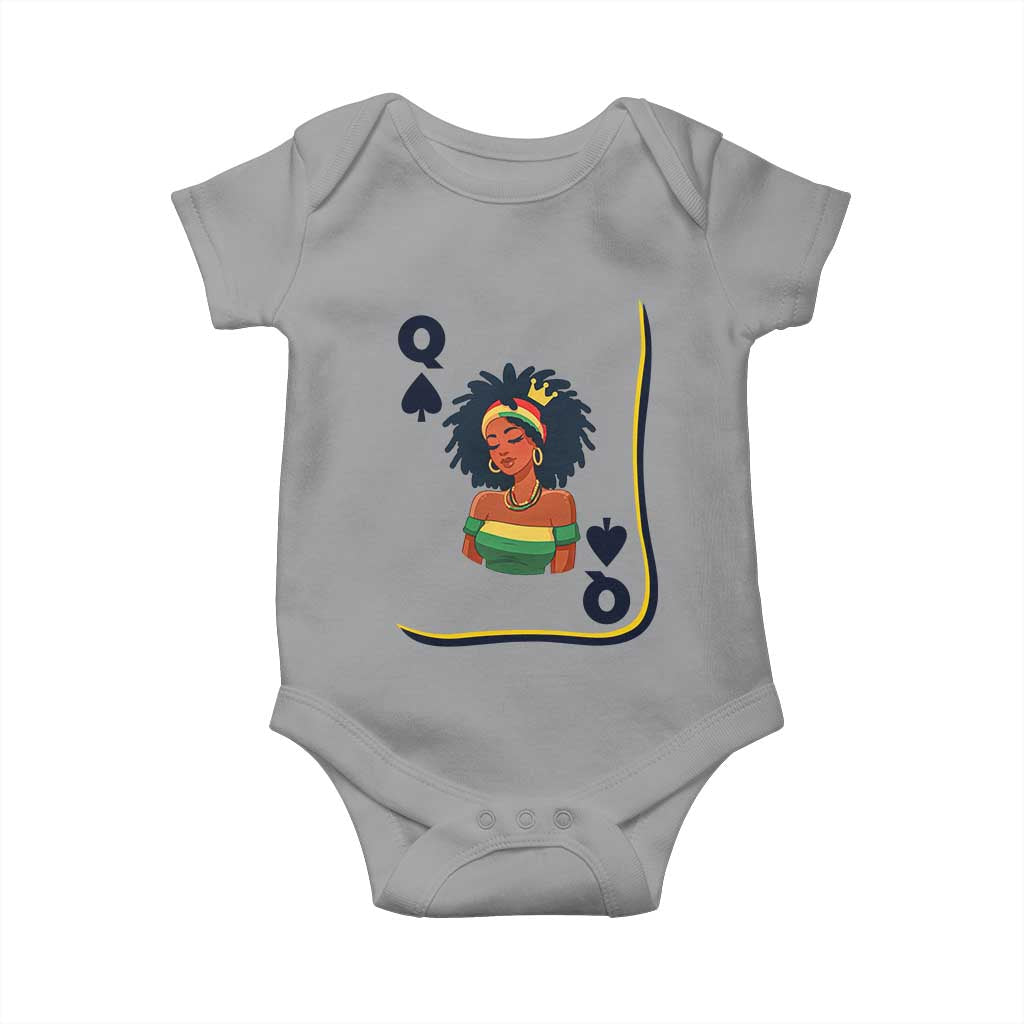 Queen Of Spades Black Girl Baby Onesie African American Women Pride - Wonder Print Shop