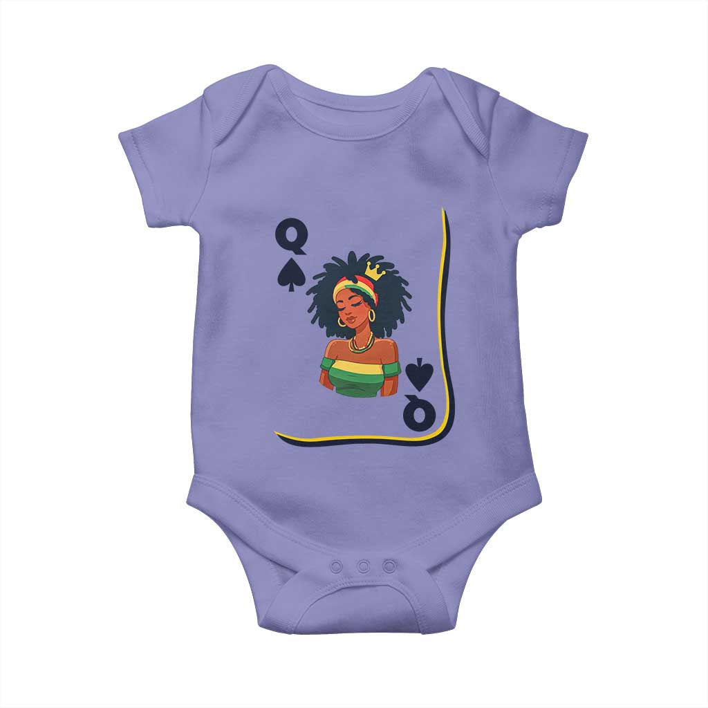 Queen Of Spades Black Girl Baby Onesie African American Women Pride - Wonder Print Shop