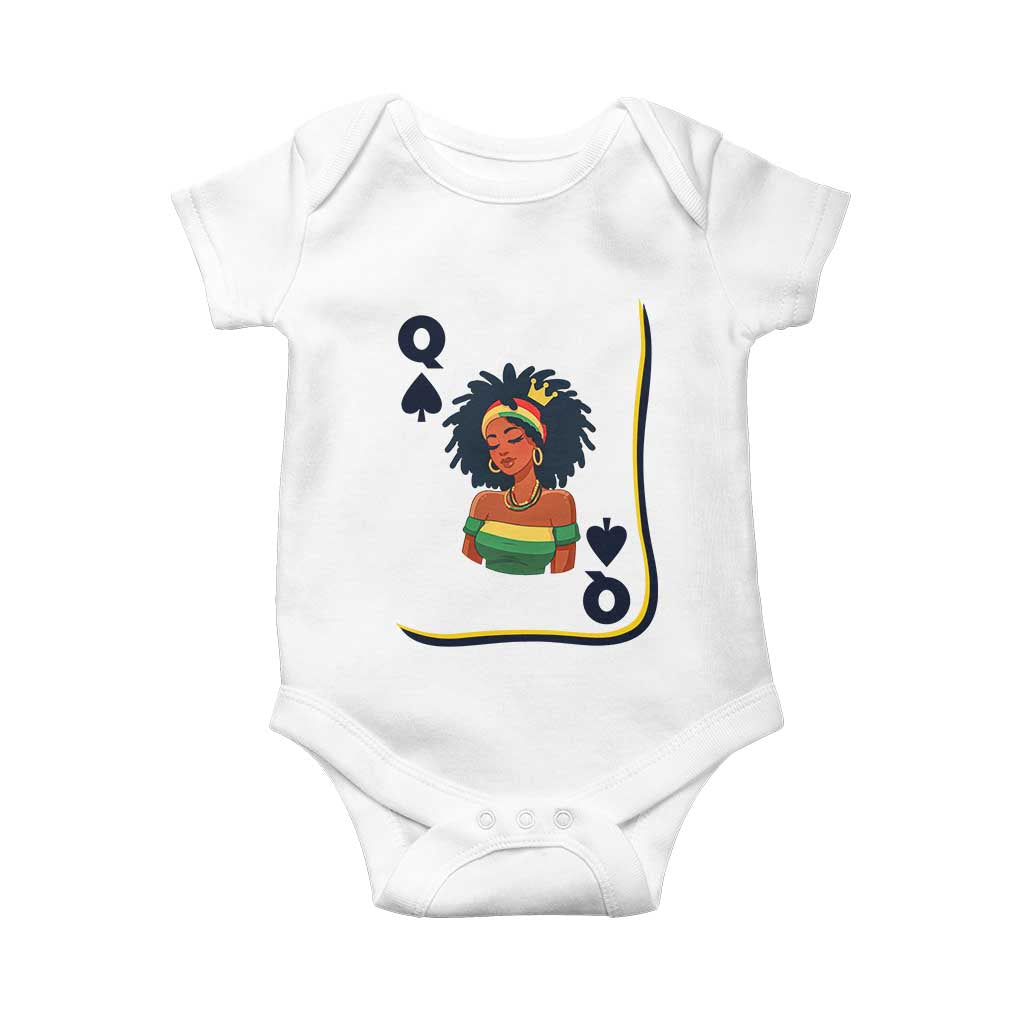 Queen Of Spades Black Girl Baby Onesie African American Women Pride - Wonder Print Shop