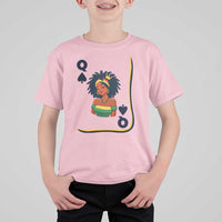 Queen Of Spades Black Girl T Shirt For Kid African American Women Pride - Wonder Print Shop