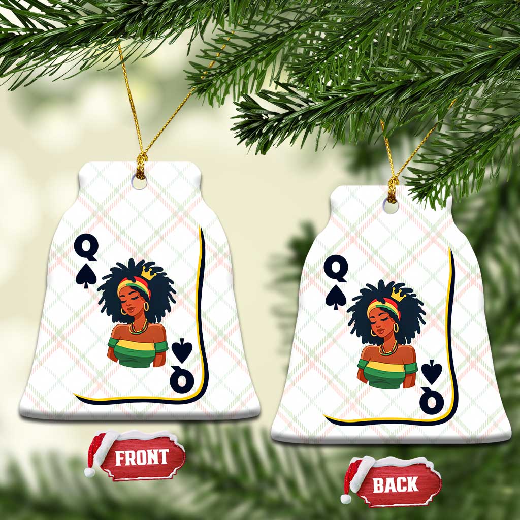 Queen Of Spades Black Girl Ceramic Ornament African American Women Pride - Wonder Print Shop