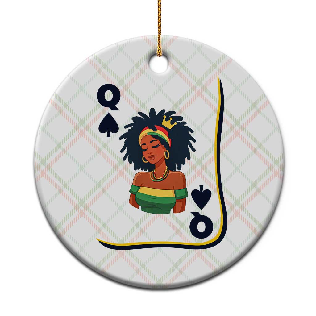 Queen Of Spades Black Girl Ceramic Ornament African American Women Pride - Wonder Print Shop