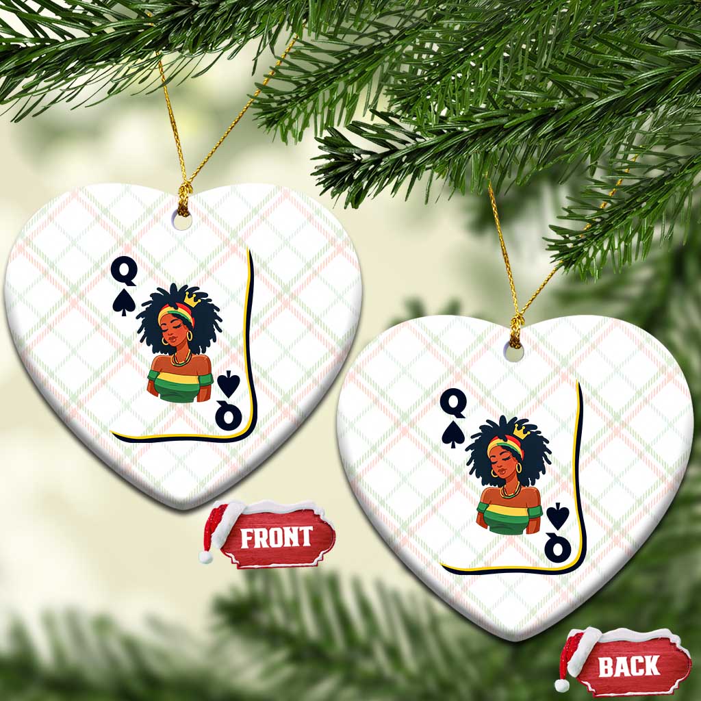 Queen Of Spades Black Girl Ceramic Ornament African American Women Pride - Wonder Print Shop