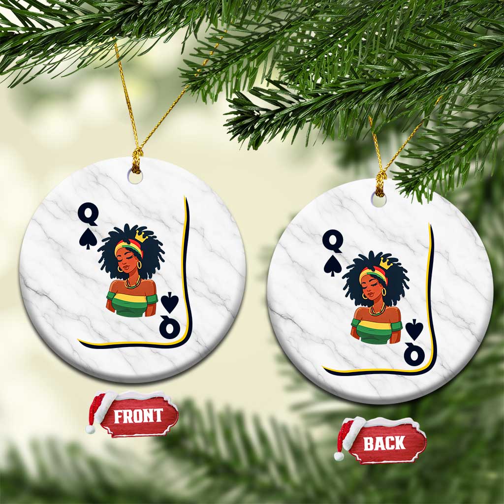Queen Of Spades Black Girl Ceramic Ornament African American Women Pride - Wonder Print Shop
