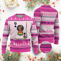 Queen Of Spades Black Girl Ugly Christmas Sweater African American Women Pride - Wonder Print Shop