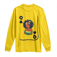 Queen Of Spades Black Girl Long Sleeve Shirt African American Women Pride - Wonder Print Shop