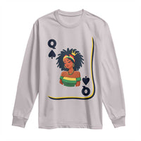 Queen Of Spades Black Girl Long Sleeve Shirt African American Women Pride - Wonder Print Shop