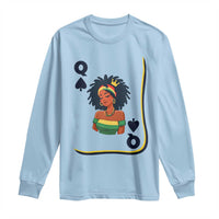 Queen Of Spades Black Girl Long Sleeve Shirt African American Women Pride - Wonder Print Shop