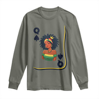 Queen Of Spades Black Girl Long Sleeve Shirt African American Women Pride - Wonder Print Shop