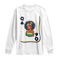 Queen Of Spades Black Girl Long Sleeve Shirt African American Women Pride - Wonder Print Shop