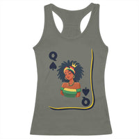Queen Of Spades Black Girl Racerback Tank Top African American Women Pride - Wonder Print Shop