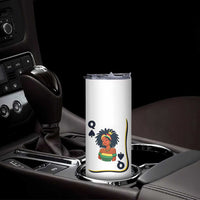 Queen Of Spades Black Girl Skinny Tumbler African American Women Pride - Wonder Print Shop