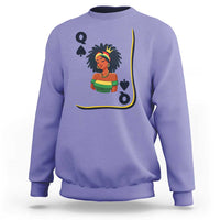 Queen Of Spades Black Girl Sweatshirt African American Women Pride - Wonder Print Shop