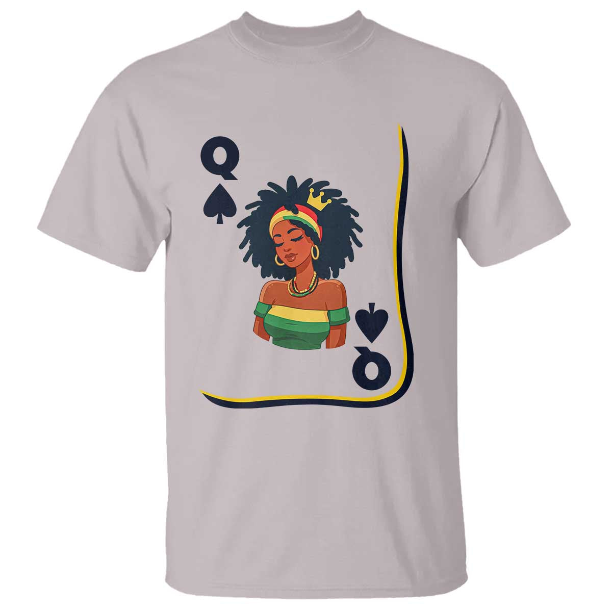 Queen Of Spades Black Girl T Shirt African American Women Pride - Wonder Print Shop