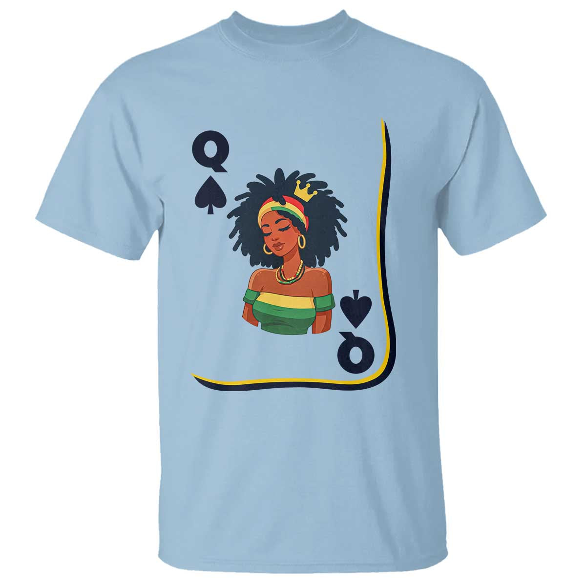 Queen Of Spades Black Girl T Shirt African American Women Pride - Wonder Print Shop
