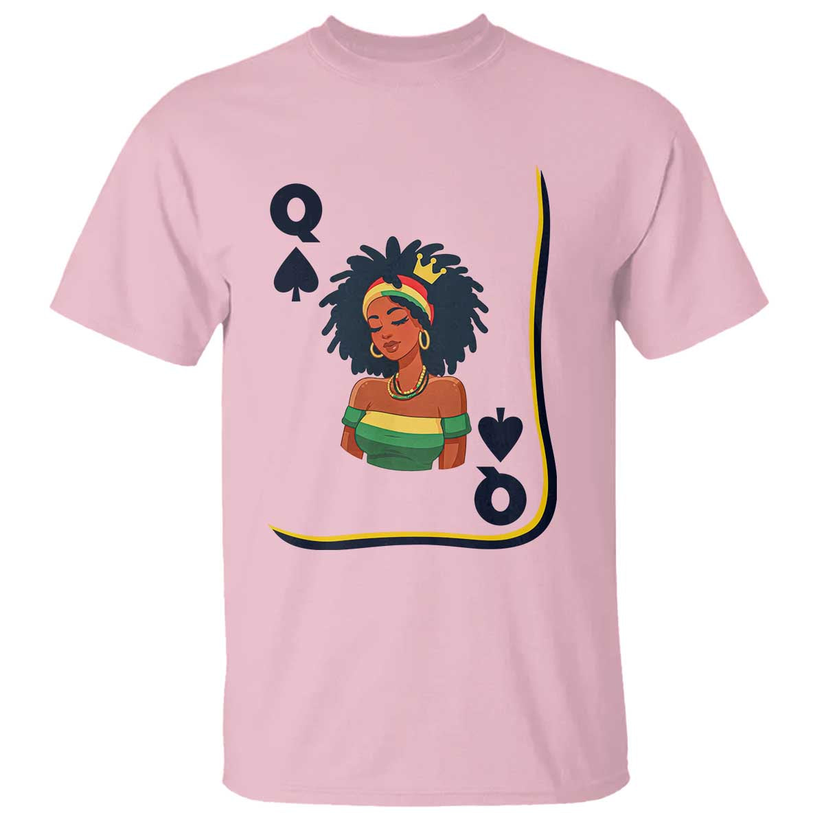 Queen Of Spades Black Girl T Shirt African American Women Pride - Wonder Print Shop