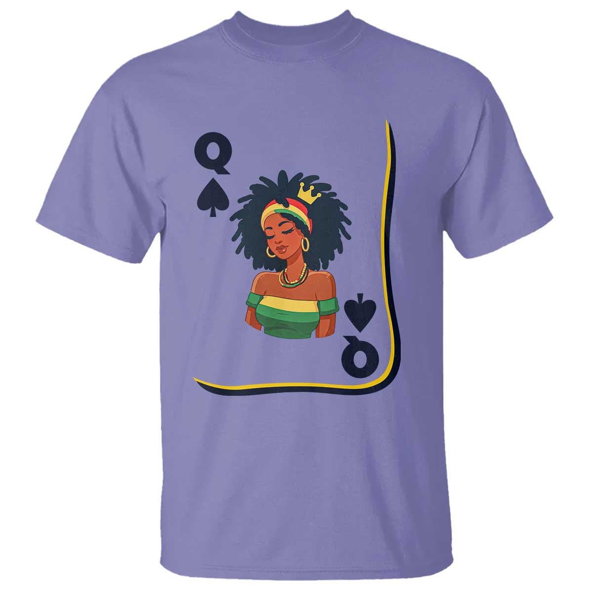 Queen Of Spades Black Girl T Shirt African American Women Pride - Wonder Print Shop