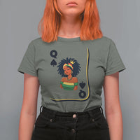 Queen Of Spades Black Girl T Shirt For Women African American Women Pride - Wonder Print Shop