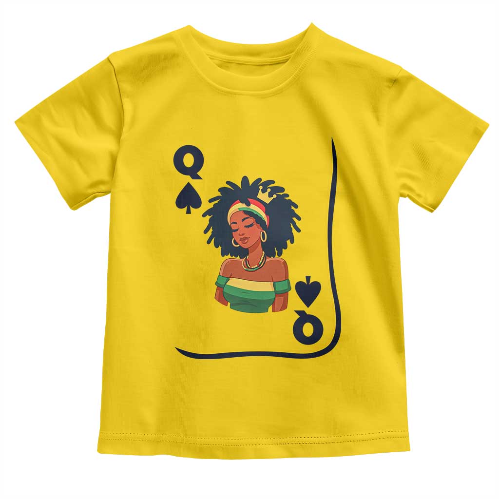 Queen Of Spades Black Girl Toddler T Shirt African American Women Pride - Wonder Print Shop