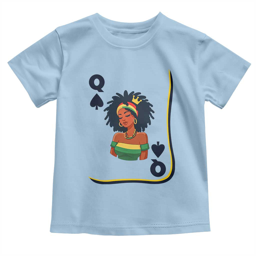 Queen Of Spades Black Girl Toddler T Shirt African American Women Pride - Wonder Print Shop