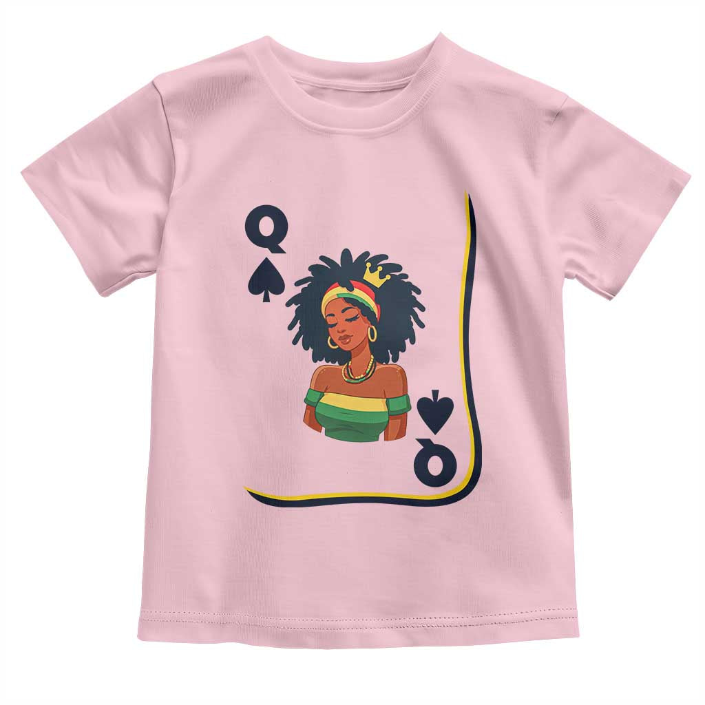 Queen Of Spades Black Girl Toddler T Shirt African American Women Pride - Wonder Print Shop