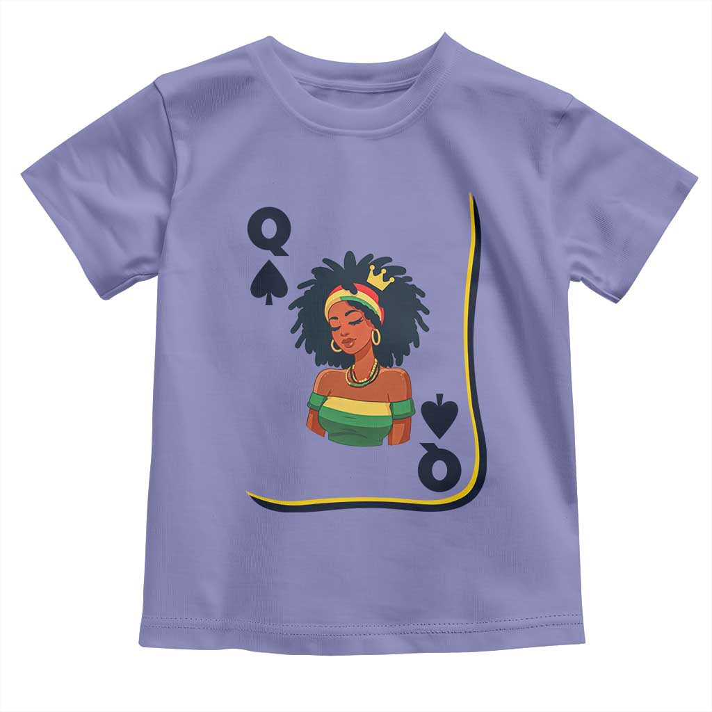 Queen Of Spades Black Girl Toddler T Shirt African American Women Pride - Wonder Print Shop