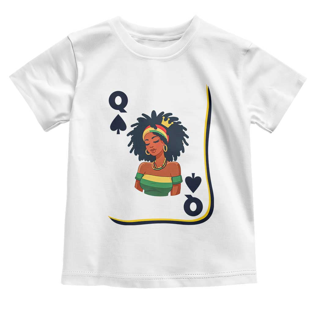 Queen Of Spades Black Girl Toddler T Shirt African American Women Pride - Wonder Print Shop