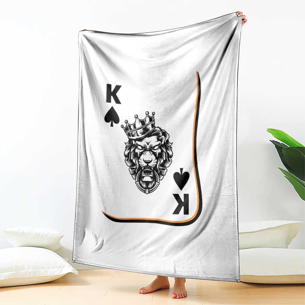 Black King Lion Throw Blanket African American Black History Month Gift - Wonder Print Shop