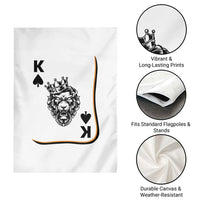 Black King Lion Garden Flag African American Black History Month Gift - Wonder Print Shop