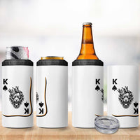 Black King Lion 4 in 1 Can Cooler Tumbler African American Black History Month Gift - Wonder Print Shop