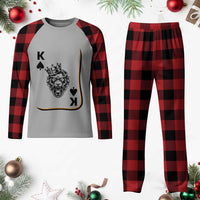 Black King Lion Plaid Pajama Set African American Black History Month Gift - Wonder Print Shop