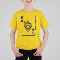 Black King Lion T Shirt For Kid African American Black History Month Gift - Wonder Print Shop