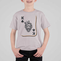 Black King Lion T Shirt For Kid African American Black History Month Gift - Wonder Print Shop