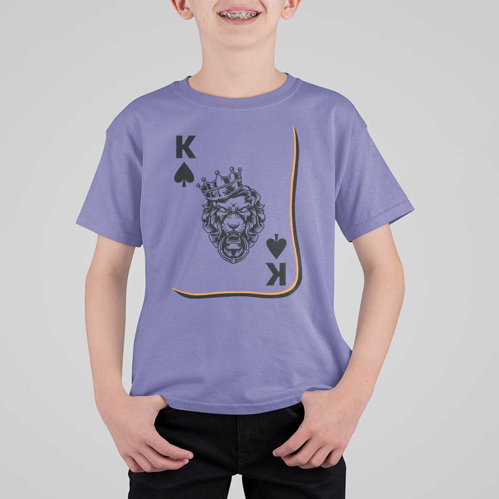 Black King Lion T Shirt For Kid African American Black History Month Gift - Wonder Print Shop
