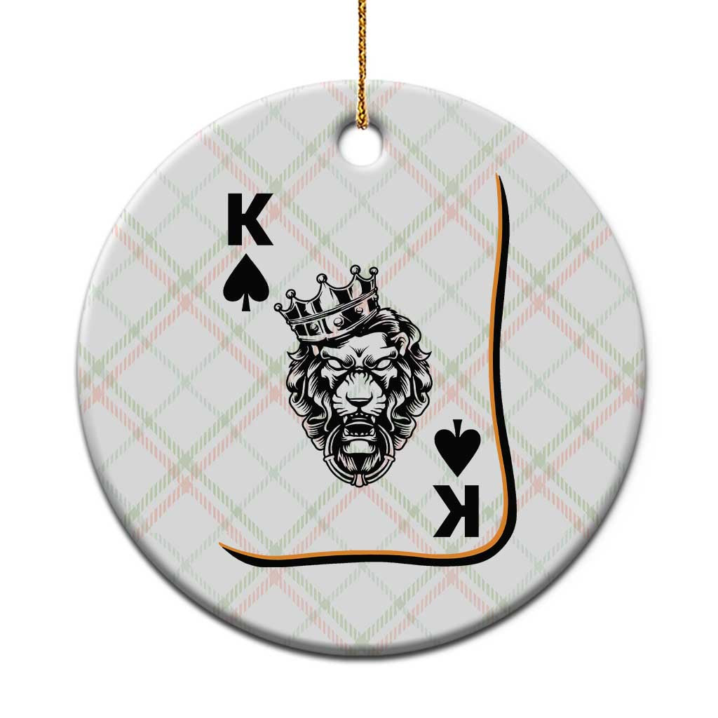 Black King Lion Ceramic Ornament African American Black History Month Gift - Wonder Print Shop