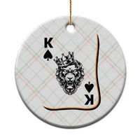 Black King Lion Ceramic Ornament African American Black History Month Gift - Wonder Print Shop