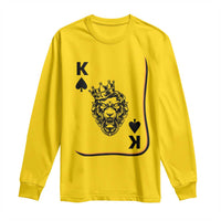 Black King Lion Long Sleeve Shirt African American Black History Month Gift - Wonder Print Shop