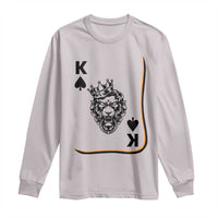Black King Lion Long Sleeve Shirt African American Black History Month Gift - Wonder Print Shop