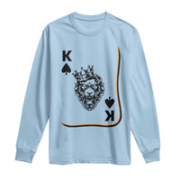 Black King Lion Long Sleeve Shirt African American Black History Month Gift - Wonder Print Shop