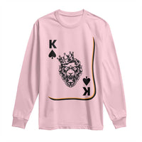 Black King Lion Long Sleeve Shirt African American Black History Month Gift - Wonder Print Shop