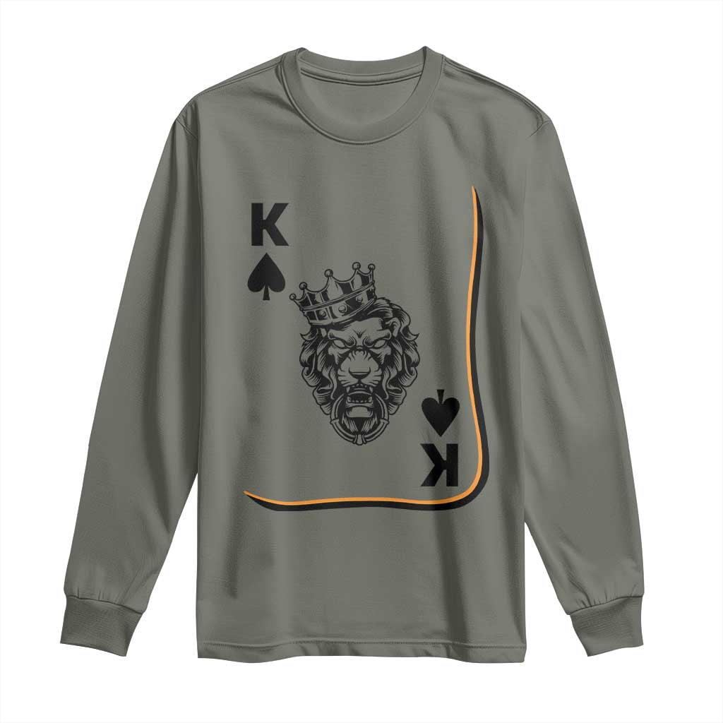 Black King Lion Long Sleeve Shirt African American Black History Month Gift - Wonder Print Shop