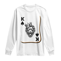 Black King Lion Long Sleeve Shirt African American Black History Month Gift - Wonder Print Shop